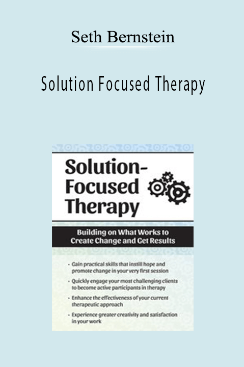 Solution Focused Therapy: Building on What Works to Create Change and Get Results – Seth Bernstein