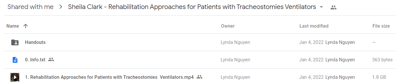 Sheila Clark - Rehabilitation Approaches for Patients with Tracheostomies Ventilators