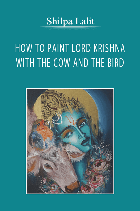 Shilpa Lalit - HOW TO PAINT LORD KRISHNA WITH THE COW AND THE BIRD