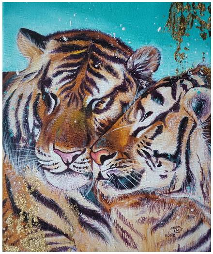 Shilpa Lalit - HOW TO PAINT TWO BEAUTIFUL TIGERS