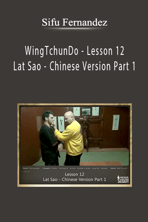 WingTchunDo – Lesson 12 – Lat Sao – Chinese Version Part 1 – Sifu Fernandez