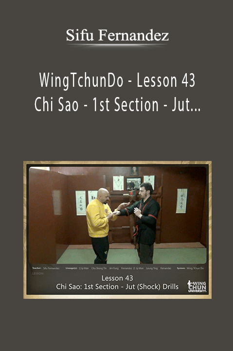 WingTchunDo – Lesson 43 – Chi Sao – 1st Section – Jut (Shock) Drills – Sifu Fernandez