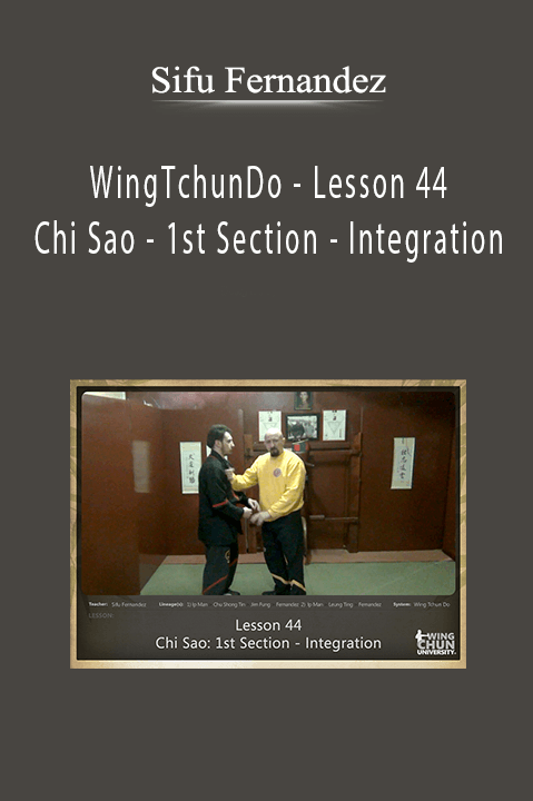 WingTchunDo – Lesson 44 – Chi Sao – 1st Section – Integration – Sifu Fernandez