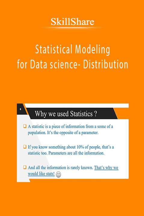 Statistical Modeling for Data science– Distribution – SkillShare