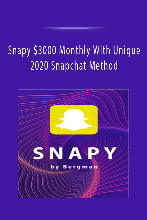 Snapy $3000 Monthly With Unique 2020 Snapchat Method