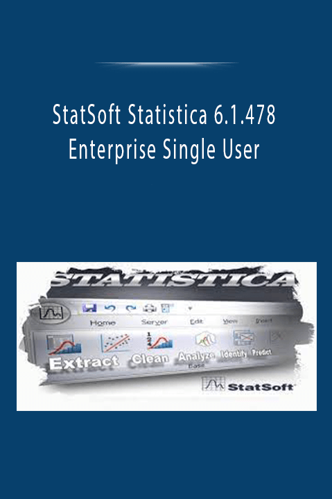 StatSoft Statistica 6.1.478 Enterprise Single User