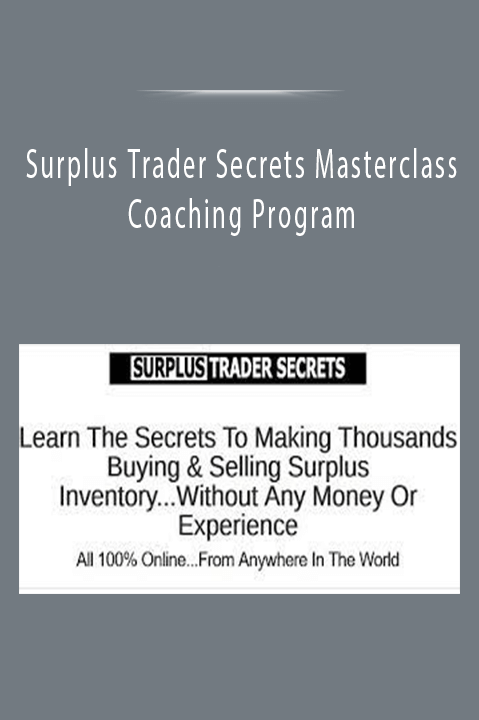 Surplus Trader Secrets Masterclass Coaching Program