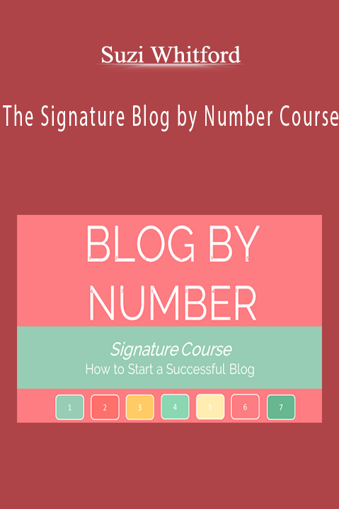 The Signature Blog by Number Course – Suzi Whitford