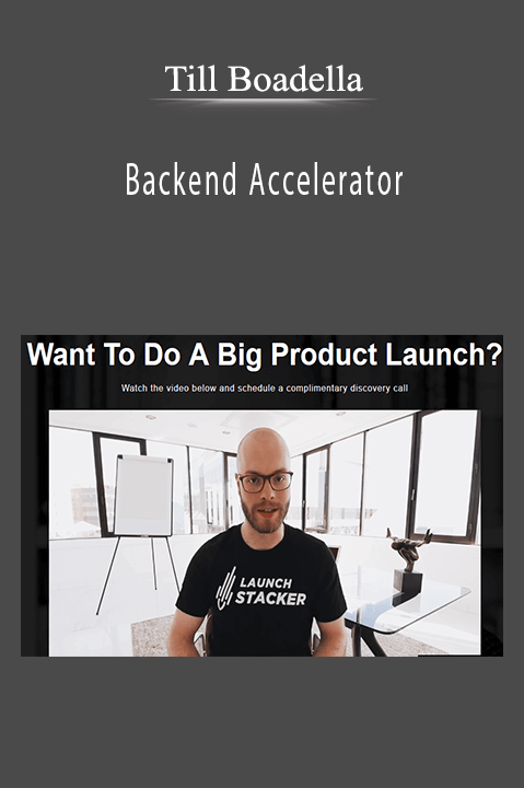 Backend Accelerator – Till Boadella