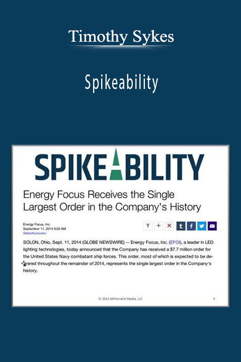 Spikeability – Timothy Sykes