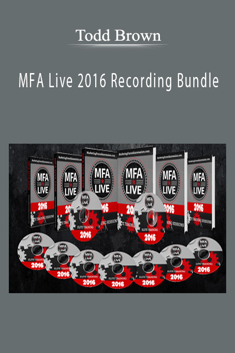 MFA Live 2016 Recording Bundle – Todd Brown