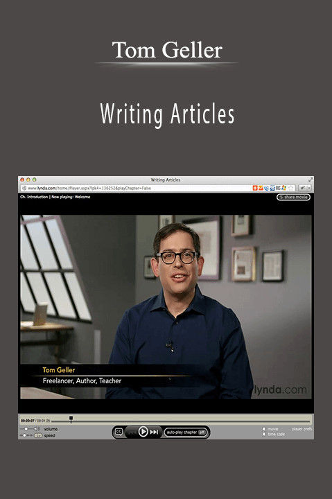 Writing Articles – Tom Geller