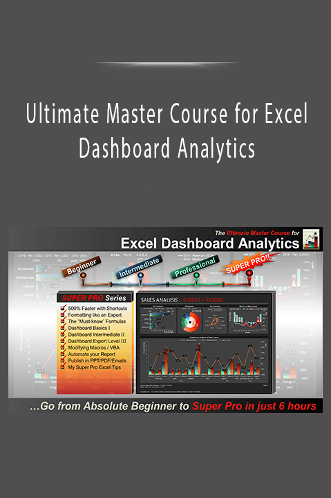 Ultimate Master Course for Excel Dashboard Analytics