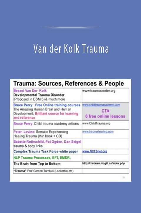 Van der Kolk Trauma