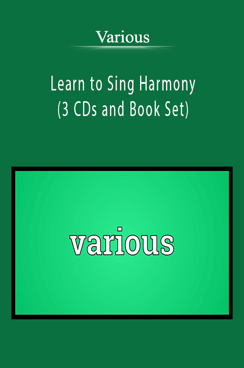 Learn to Sing Harmony (3 CDs and Book Set) – Various