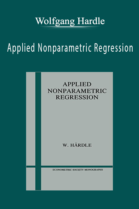 Applied Nonparametric Regression – Wolfgang Hardle