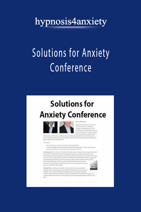 Solutions for Anxiety Conference – hypnosis4anxiety