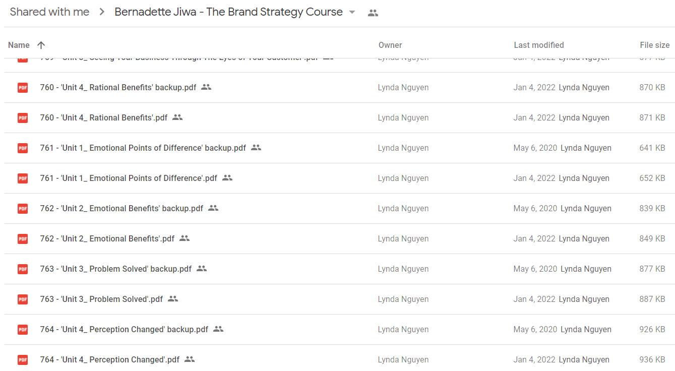 Bernadette Jiwa - The Brand Strategy Course