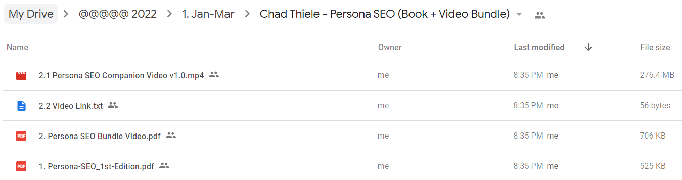 Chad Thiele - Persona SEO (Book + Video Bundle)