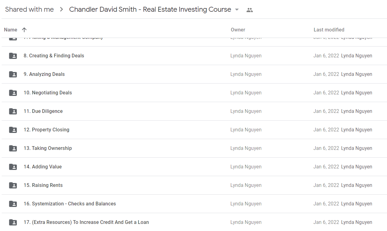 Chandler David Smith - Real Estate Investing Course