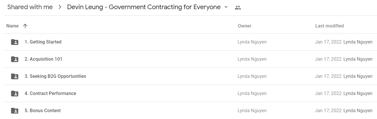 Devin Leung - Government Contracting for Everyone