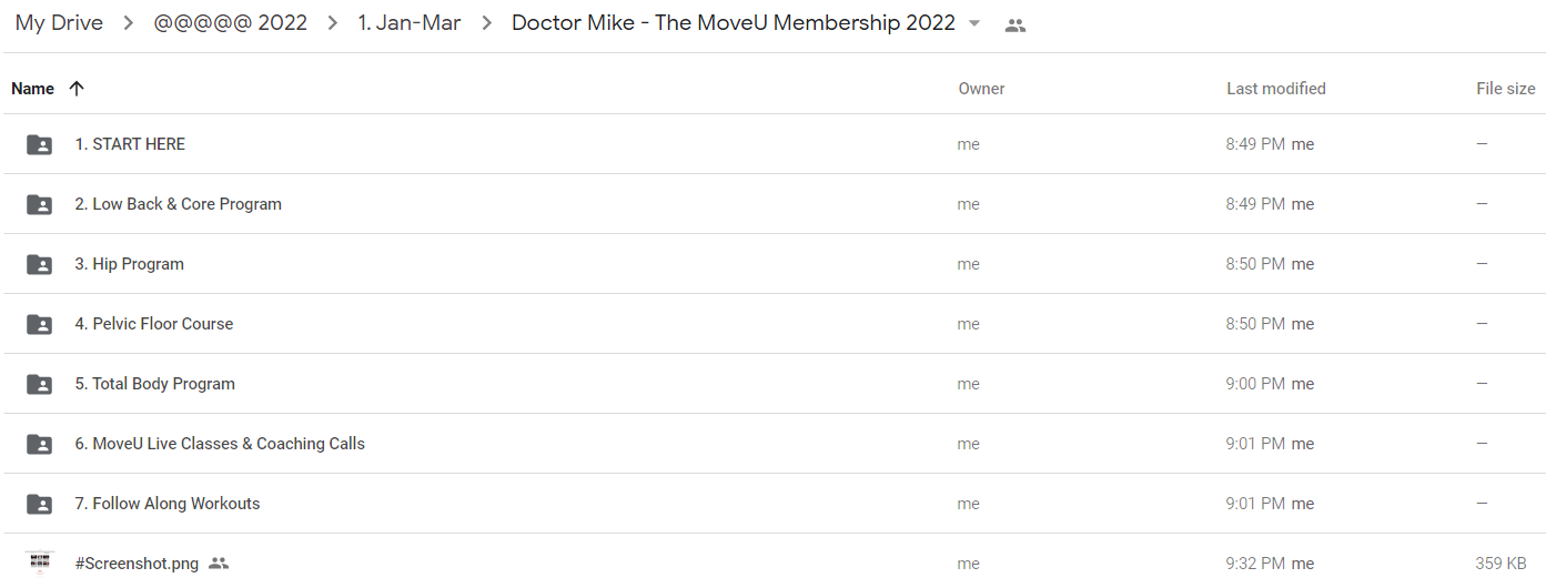 Doctor Mike - The MoveU Membership 2022