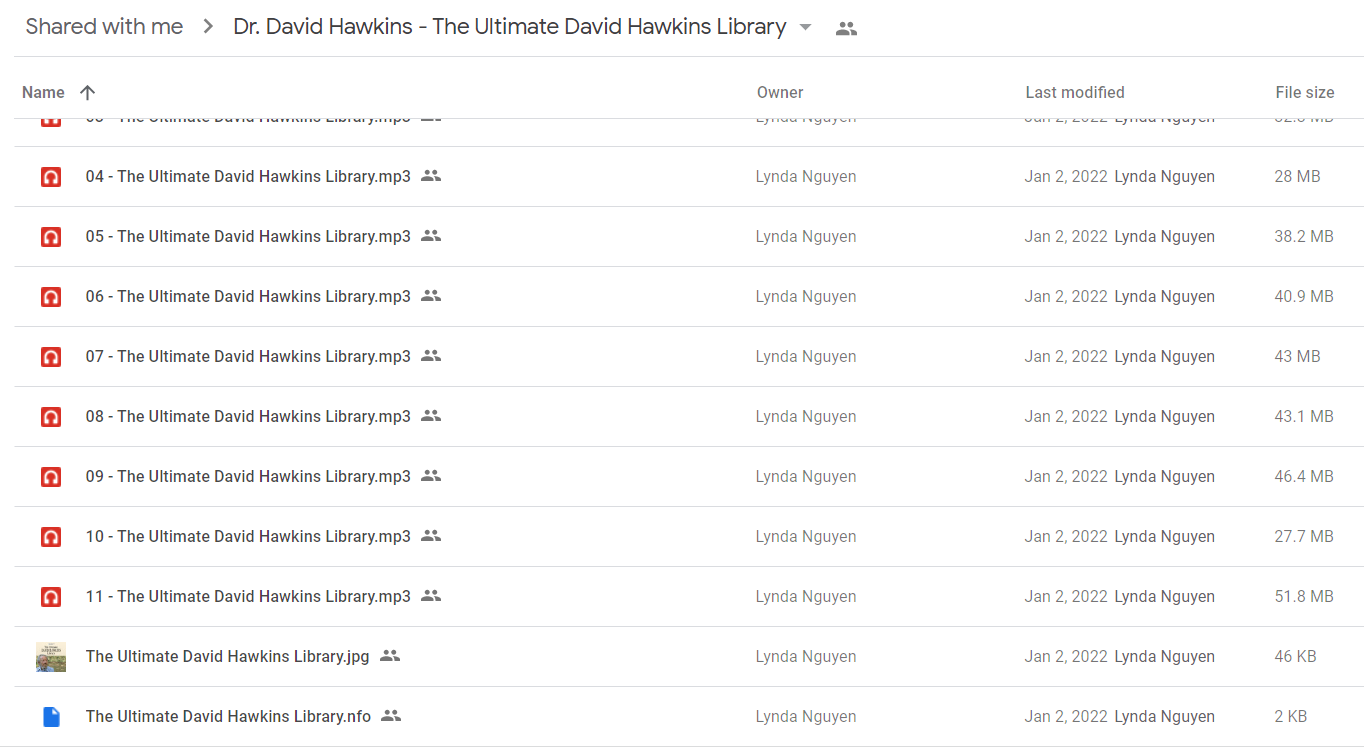 Dr. David Hawkins - The Ultimate David Hawkins Library