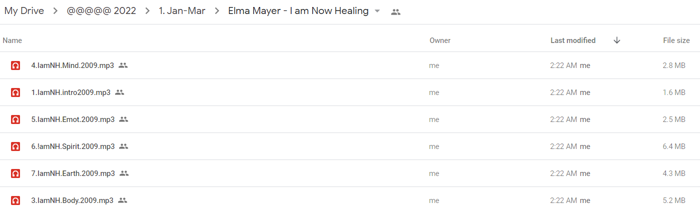 Elma Mayer - I am Now Healing