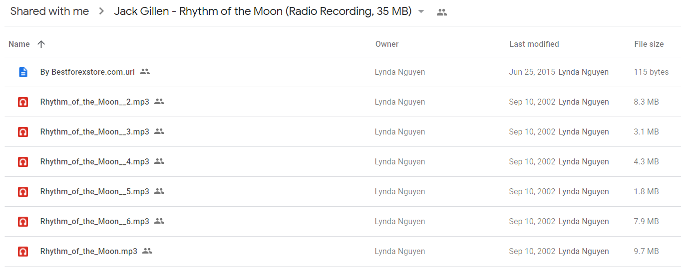 Jack Gillen - Rhythm of the Moon (Radio Recording, 35 MB)