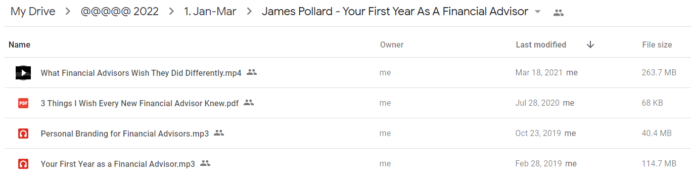 James Pollard - Your First Year As A Financial Advisor