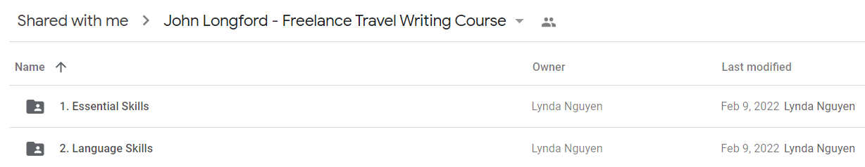 John Longford - Freelance Travel Writing Course