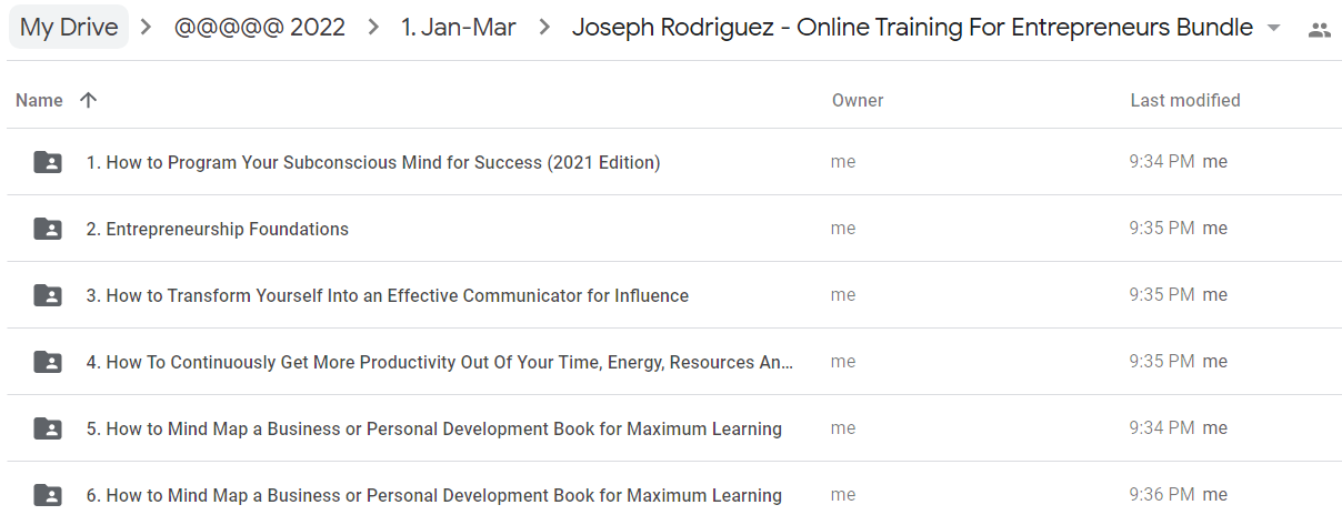 Joseph Rodriguez - Online Training For Entrepreneurs Bundle