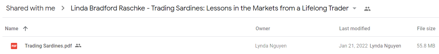 Linda Bradford Raschke - Trading Sardines Lessons in the Markets from a Lifelong Trader