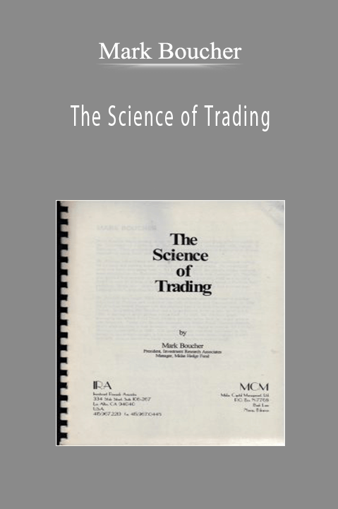 Mark Boucher - The Science of Trading