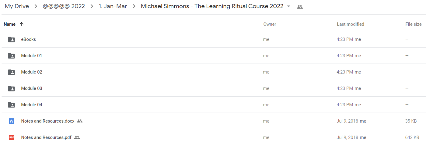 Michael Simmons - The Learning Ritual Course 2022