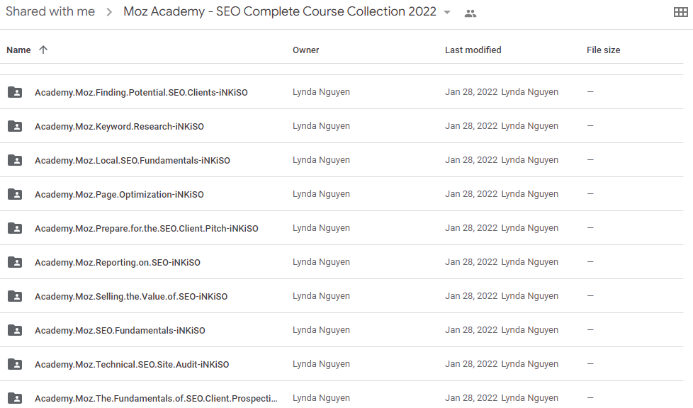 Moz Academy - SEO Complete Course Collection 2022