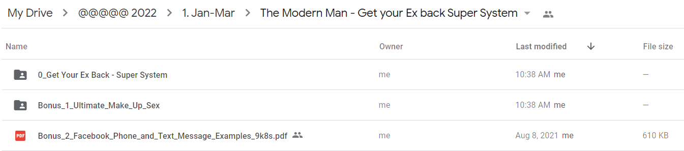 The Modern Man - Get your Ex back Super System