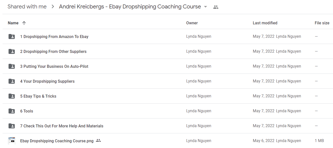 Andrei Kreicbergs - Ebay Dropshipping Coaching Course