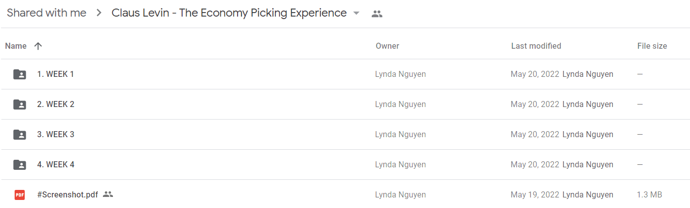 Claus Levin - The Economy Picking Experience