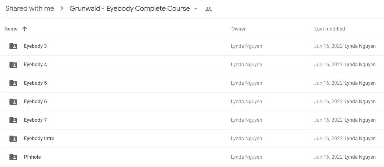 Grunwald - Eyebody Complete Course