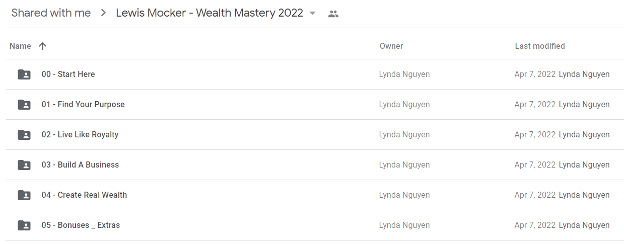 Lewis Mocker - Wealth Mastery 2022