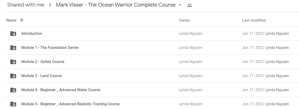 Mark Visser - The Ocean Warrior Complete Course