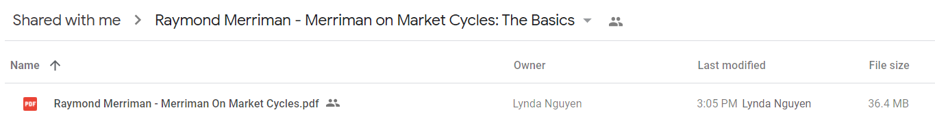 Raymond Merriman - Merriman on Market Cycles The Basics