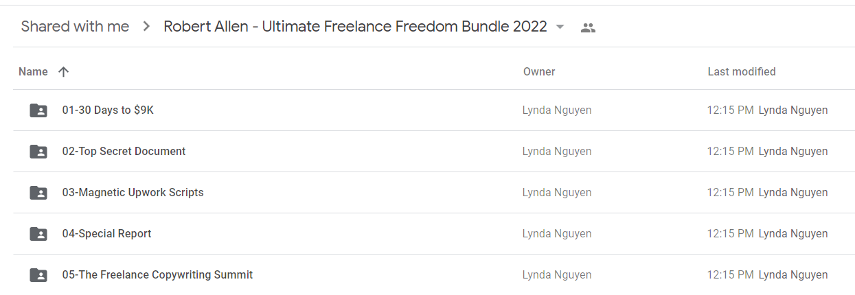 Robert Allen - Ultimate Freelance Freedom Bundle 2022