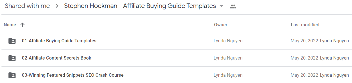 Stephen Hockman - Affiliate Buying Guide Templates