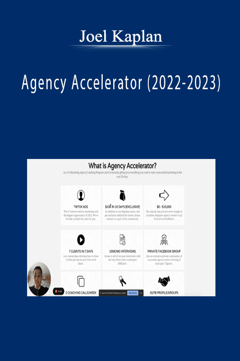 Joel Kaplan - Agency Accelerator (2022-2023)