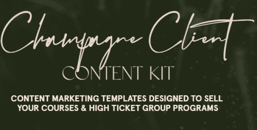 Mariah Coz - Champagne Client Content Kit