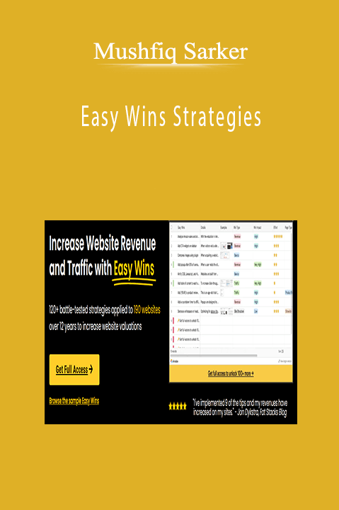 Mushfiq Sarker - Easy Wins Strategies