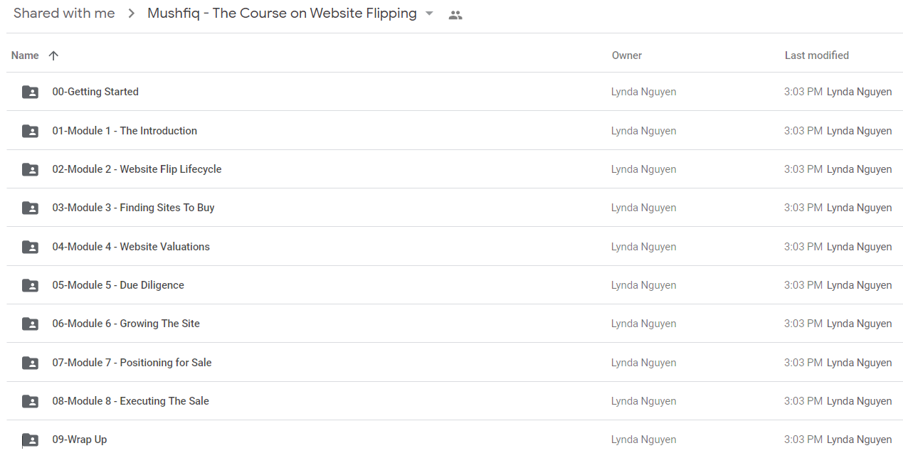 Mushfiq - The Course on Website Flipping