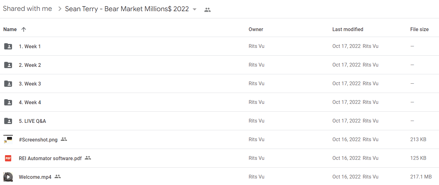 Sean Terry - Bear Market Millions$ 2022